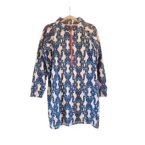 Tracy Negoshain 1/4 zip shift dress size small